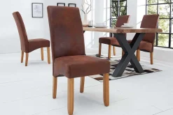 Riess-Ambiente Stühle > Edler Stuhl CASA whisky braun vintage Kolonialstil Massivholzbeine