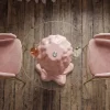 Riess-Ambiente Bartische > Einzigartiger Bartisch ICE CREAM 105cm beige rosa runde Tischplatte Glas handmade