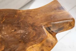 Riess-Ambiente Beistelltische|Mehr... > Einzigartiger Beistelltisch WILD 40cm Teakholz Baumscheibe Couchtisch