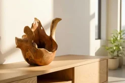 Riess-Ambiente Mehr...|Wohnaccessoires > Einzigartige Schale ORGANIC 40cm natur Teak aus Wurzelholz