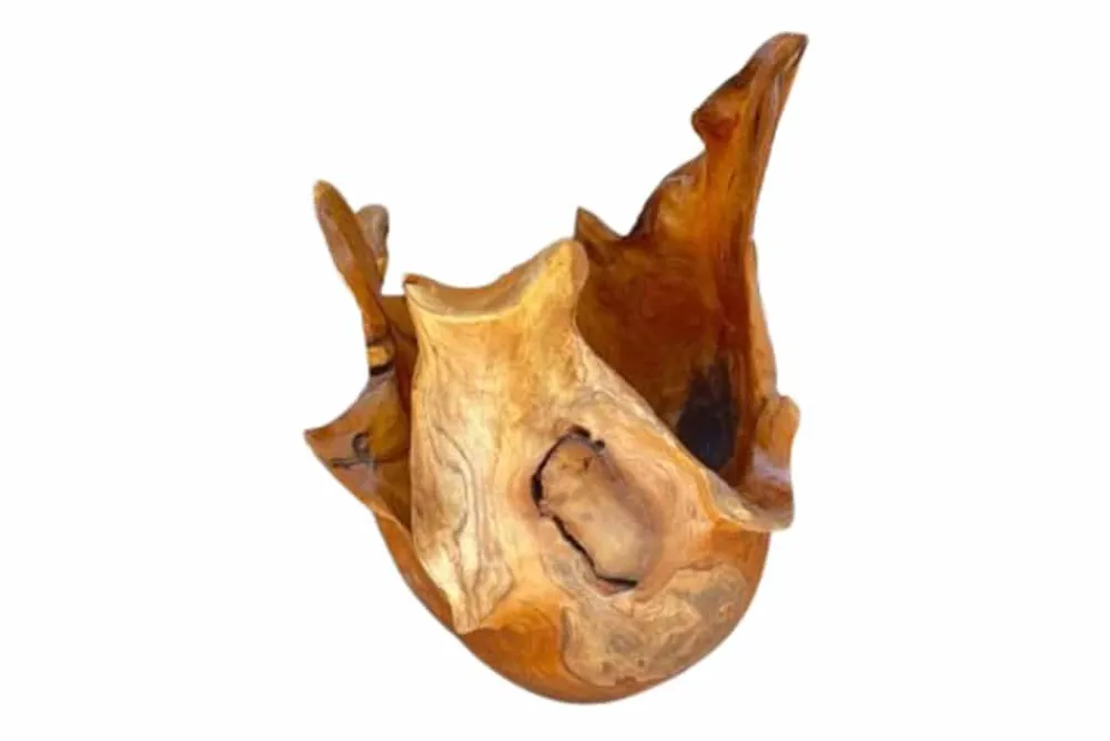 Riess-Ambiente Mehr...|Wohnaccessoires > Einzigartige Schale ORGANIC 40cm natur Teak aus Wurzelholz