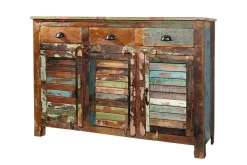 Riess-Ambiente Mehr...|Sideboards & Kommoden > Einzigartiges Sideboard JAKARTA 125cm recyceltes Massivholz aus Fischerbooten