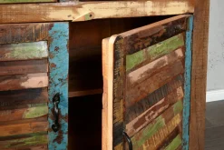 Riess-Ambiente Mehr...|Sideboards & Kommoden > Einzigartiges Sideboard JAKARTA 160cm bunt recyceltes Massivholz aus Fischerbooten