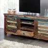 Riess-Ambiente Mehr...|Tv- & Lowboards > Einzigartiges TV-Board JAKARTA 150cm bunt recyceltes Massivholz