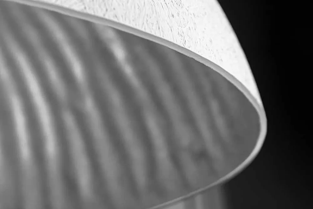 Riess-Ambiente Hängelampen > Elegante Design Hängeleuchte GLOW 70cm weiß silber Hängelampe