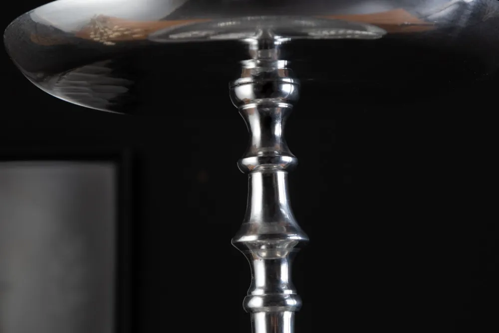 Riess-Ambiente Etageren & Tabletts > Elegante Etagere ORIENT 65cm silber im Wild Hammerschlag Design mit drei Etagen