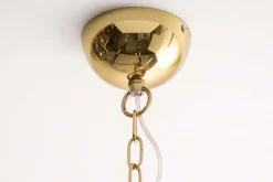 Riess-Ambiente Goldene Möbel|Hängelampen > Elegante Hängelampe SPUTNIK 87cm gold mit 14 Leuchtarmen