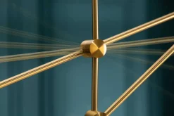 Riess-Ambiente Goldene Möbel|Hängelampen > Elegante Hängelampe VARIATION 128cm gold mit sechs schwenkbaren Leuchten