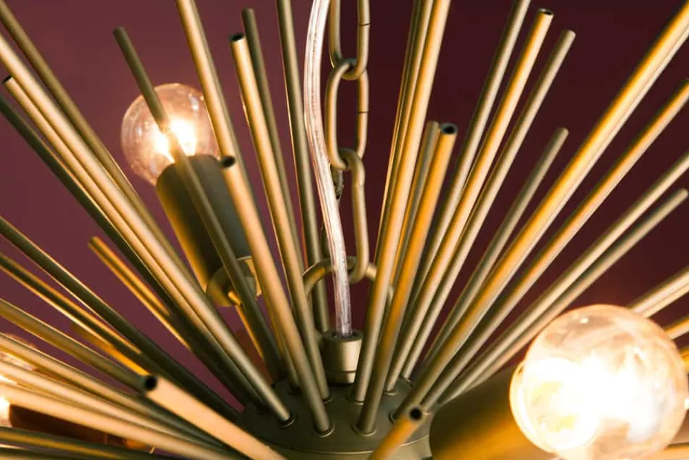 Riess-Ambiente Goldene Möbel|Hängelampen > Elegante Hängeleuchte SUNLIGHT 50cm matt gold Hängelampe