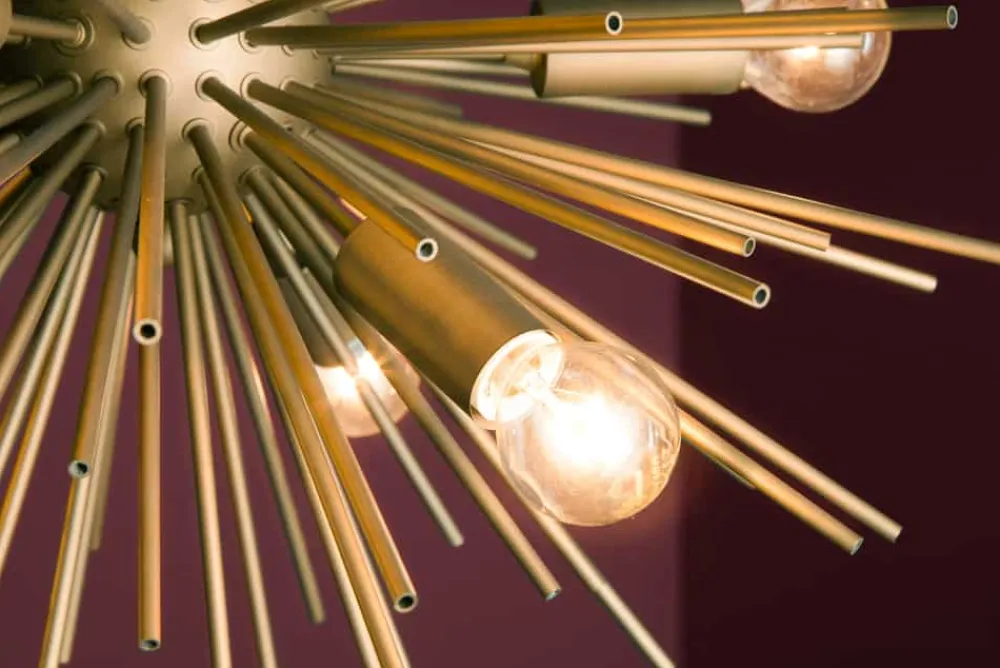 Riess-Ambiente Goldene Möbel|Hängelampen > Elegante Hängeleuchte SUNLIGHT 50cm matt gold Hängelampe