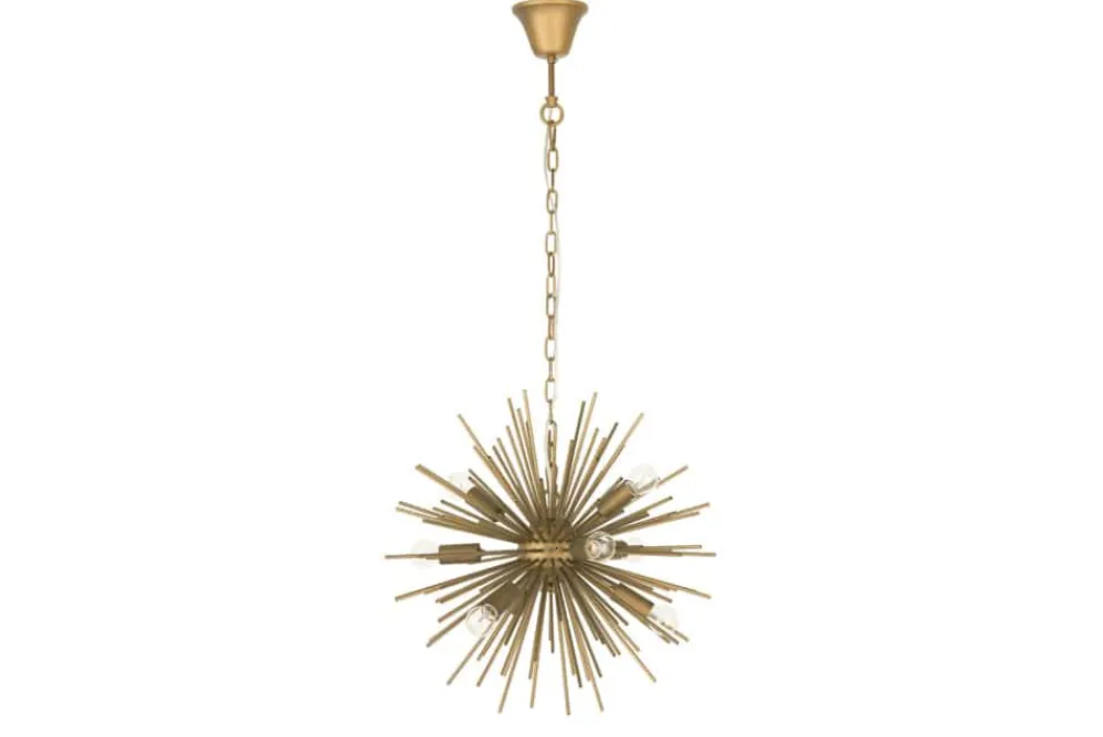 Riess-Ambiente Goldene Möbel|Hängelampen > Elegante Hängeleuchte SUNLIGHT 50cm matt gold Hängelampe