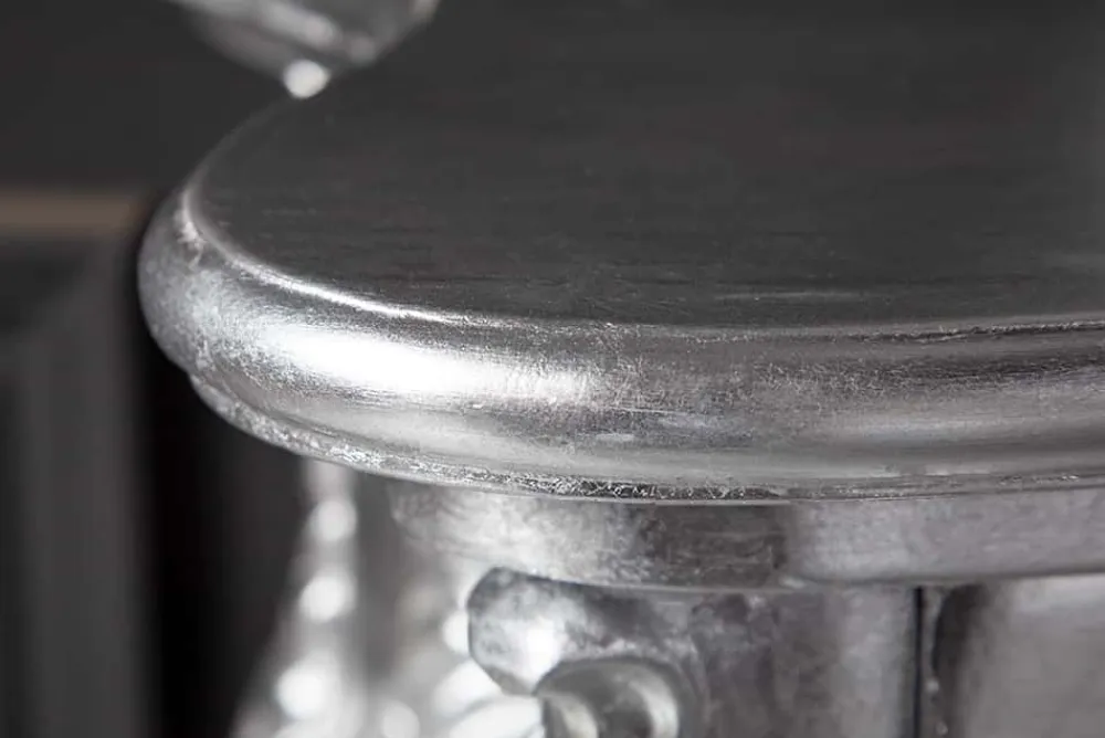 Riess-Ambiente Konsolentische > Elegante Konsole VENICE 110cm silber Barock Design Anrichte handgearbeitet