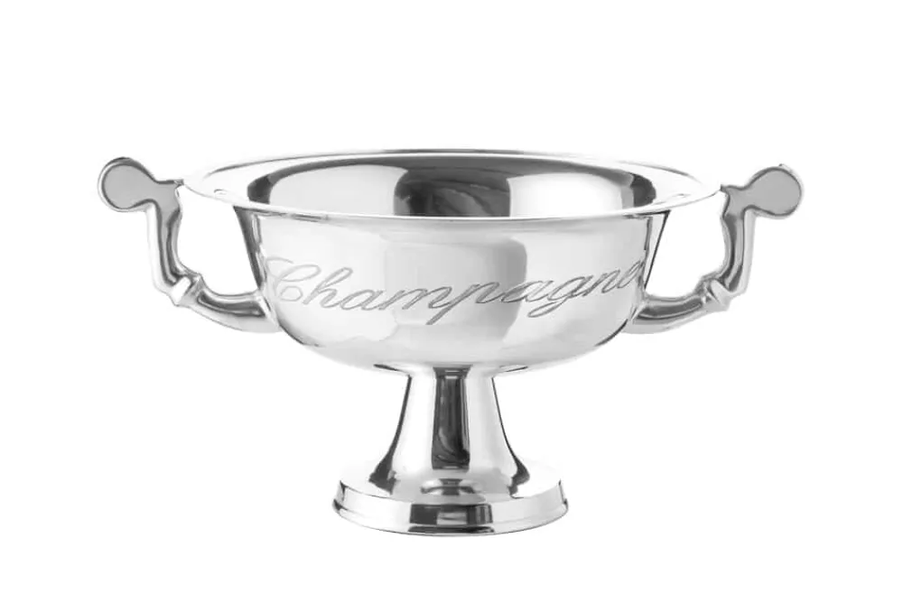 Riess-Ambiente Dekoration > Eleganter Design Sektkühler CHAMPAGNE 40cm silber poliert Flaschenkühler