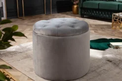 Riess-Ambiente Sitzhocker|Samt Möbel ><noscript><img width=