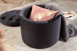 Riess-Ambiente Sitzhocker|Samt Möbel ><noscript><img width=