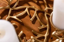 Riess-Ambiente Goldene Möbel|Kerzenständer ><noscript><img width=