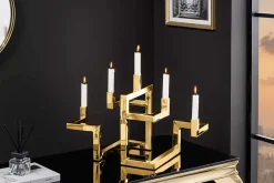 Riess-Ambiente Goldene Möbel|Kerzenständer ><noscript><img width=