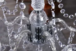 Riess-Ambiente Hängelampen|Kronleuchter & Lüster > Eleganter Kronleuchter CRYSTAL 55cm klar Acryl 5-armig Lüster