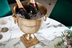 Riess-Ambiente Dekoration|Goldene Möbel > Eleganter Sektkühler CHAMPAGNE 40cm gold Flaschenkühler