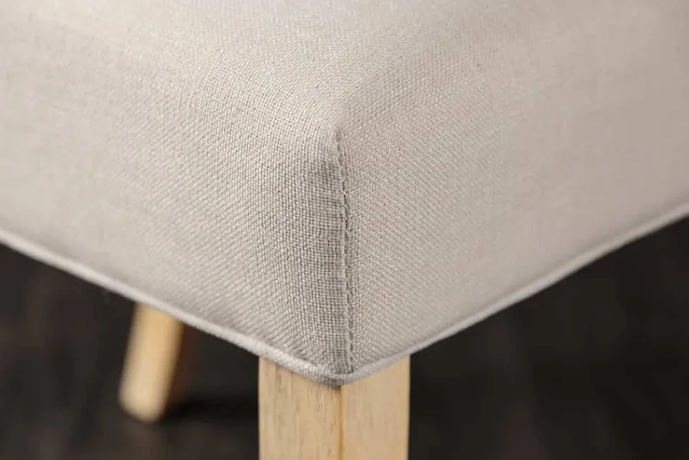 Riess-Ambiente Stühle > Eleganter Stuhl CASTLE beige mit Chesterfield Steppung im Landhausstil