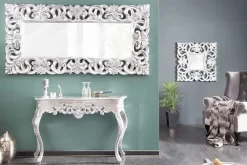 Riess-Ambiente Spiegel > Eleganter Wandspiegel VENICE 75x75cm silber antik Barockstil
