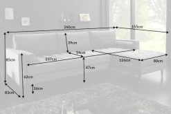 Riess-Ambiente Samt Möbel|Ecksofa ><noscript><img width=