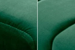 Riess-Ambiente Sitzbänke|Samt Möbel > Elegante Sitzbank PETIT BEAUTÉ 110cm smaragdgrün Samt schwarzes Gestell