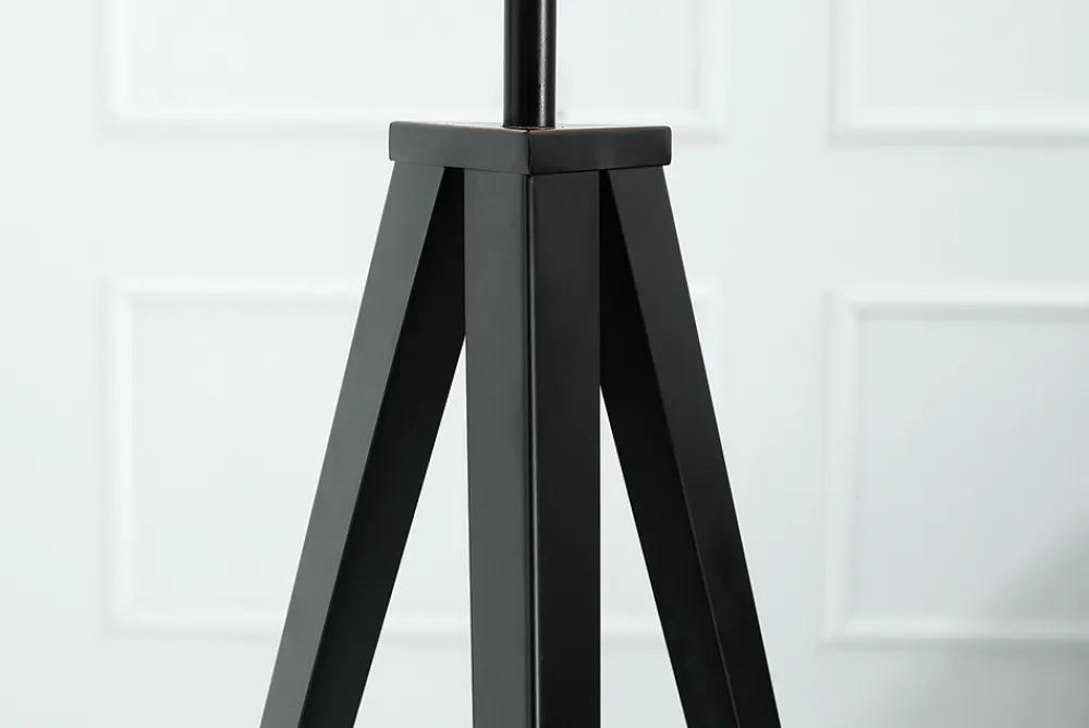Riess-Ambiente Retro Möbel|Stehleuchten > Elegante Stehlampe TRIPOD 145cm schwarz Retro Stehleuchte