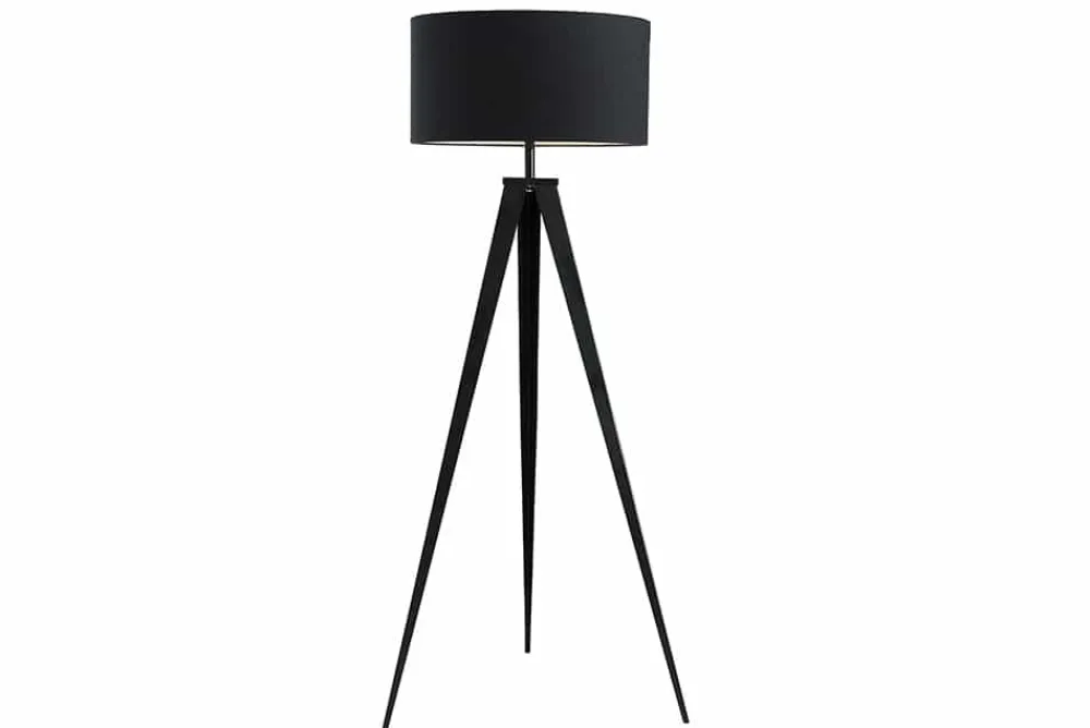 Riess-Ambiente Retro Möbel|Stehleuchten > Elegante Stehlampe TRIPOD 145cm schwarz Retro Stehleuchte