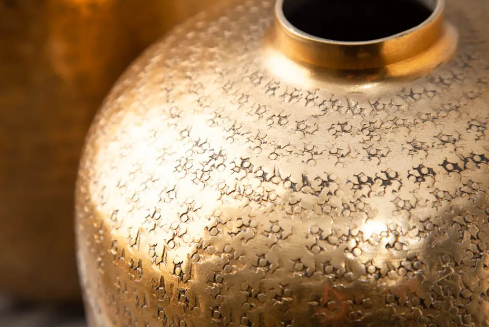 Riess-Ambiente Dekoration|Goldene Möbel > Elegantes Vasen 2er Set ORIENTAL 33cm gold in Handarbeit verziert