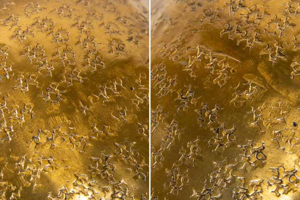 Riess-Ambiente Dekoration|Goldene Möbel > Elegantes Vasen 2er Set ORIENTAL 33cm gold in Handarbeit verziert