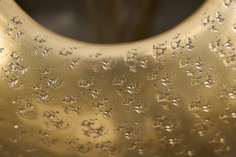 Riess-Ambiente Dekoration|Goldene Möbel > Elegante Vase ORIENTAL 50cm gold im Wild Hammerschlag Design