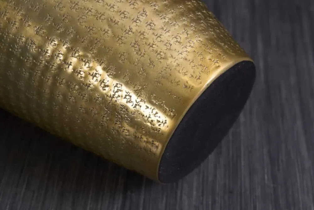 Riess-Ambiente Dekoration|Goldene Möbel > Elegante Vase ORIENTAL 50cm gold im Wild Hammerschlag Design