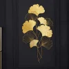 Riess-Ambiente Goldene Möbel|Wanddekoration > Elegante Wanddeko GINKGO 110cm gold in filigraner Blattform
