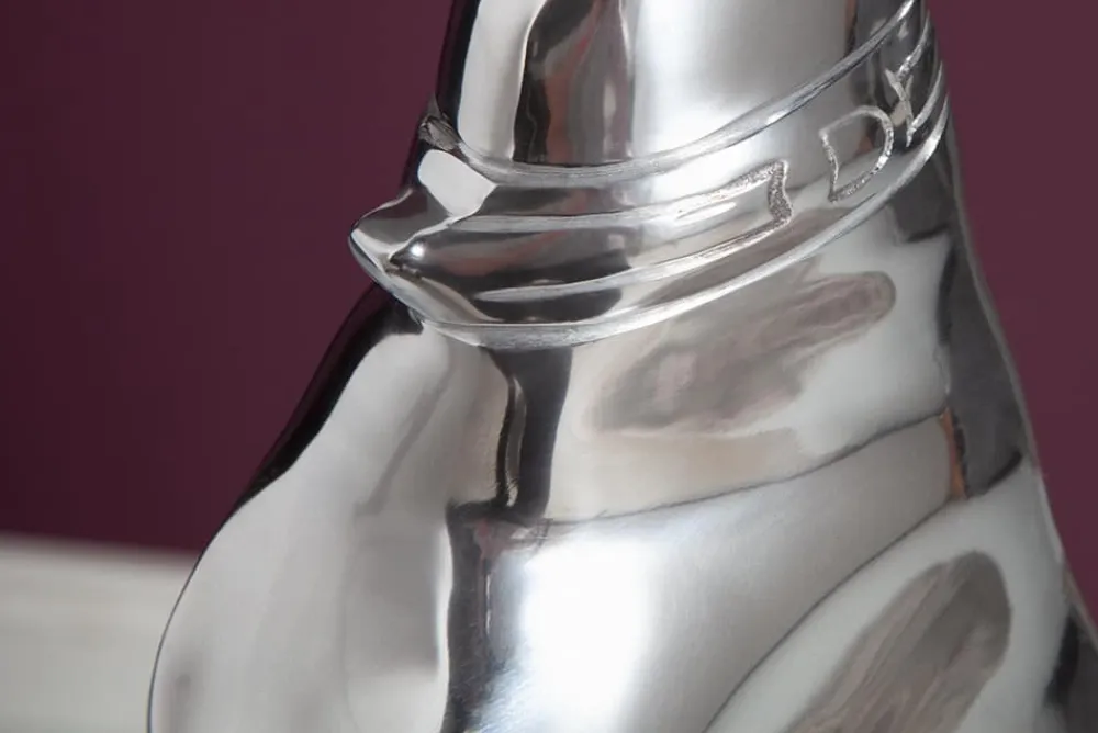 Riess-Ambiente Dekoration > Elegante Windhund Skulptur GREYHOUND 70cm Aluminium Design Figur