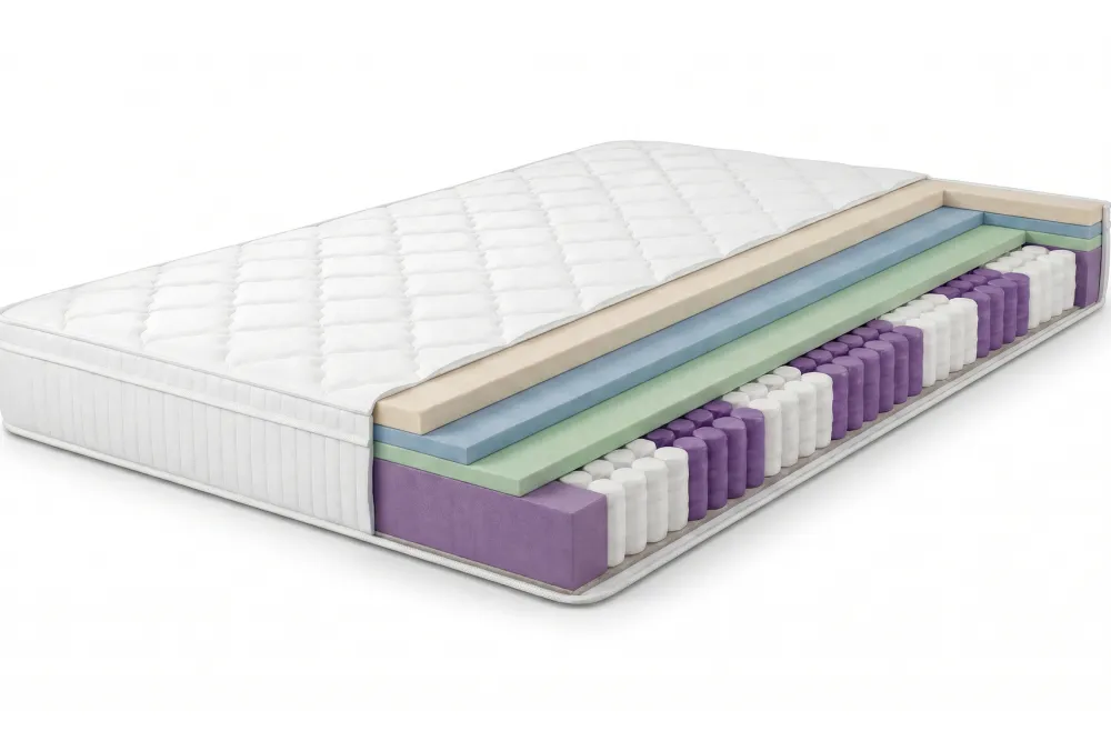 Riess-Ambiente Polsterbetten|Matratzen & Topper > Ergonomische Boxspringmatratze CLOUD FLEX 160x200cm Tonnentaschenfederkern 7-Zonen