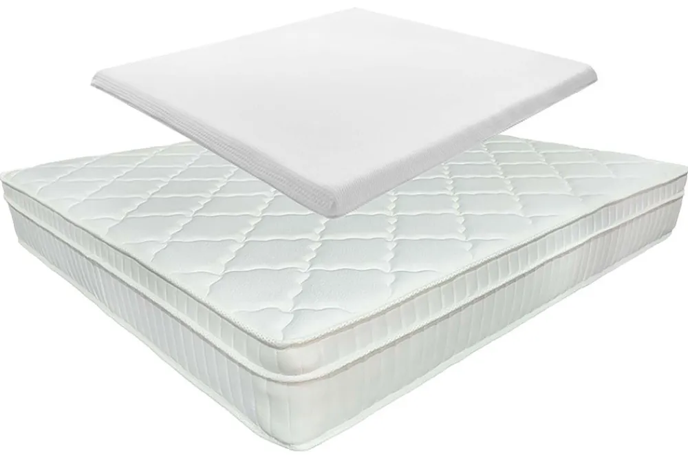 Riess-Ambiente Polsterbetten|Matratzen & Topper > Ergonomische Matratze mit Topper CLOUD FLEX 160x200cm Tonnentaschenfederkern 7-Zonen