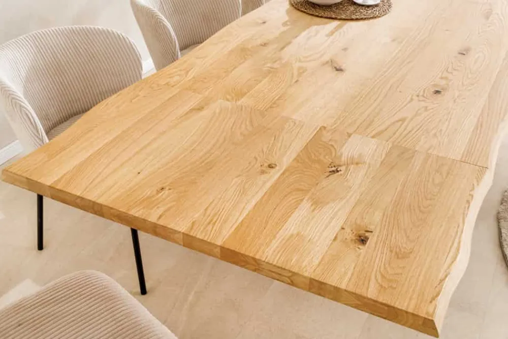 Riess-Ambiente Esstische|Mehr... > 2er Set Ansteckplatten WILD OAK 50cm natur Wildeiche geölt Massivholz Esstisch Verlängerung Baumkante