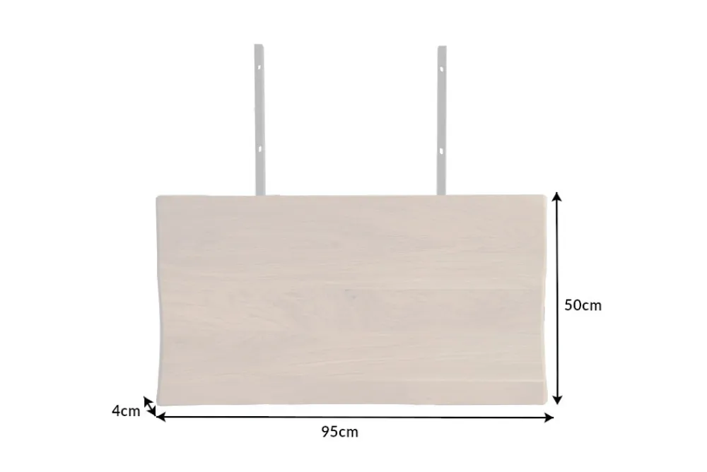 Riess-Ambiente Esstische|Mehr... > 2er Set Ansteckplatten WILD OAK 50cm natur Wildeiche geölt Massivholz Esstisch Verlängerung Baumkante