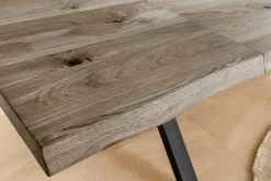 Riess-Ambiente Mehr...|Massivholzesstische > 2er Set Ansteckplatten WILD OAK 50cm smoke finish Wildeiche Verlängerung Baumkante