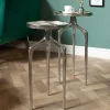 Riess-Ambiente Beistelltische > 2er Set Beistelltische ABSTRACT 60cm silber Metall rund Shabby Chic Design