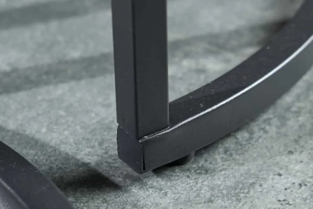 Riess-Ambiente Beistelltische > 2er Set Beistelltisch ELEGANCE 45cm schwarz Marmor-Design Metallgestell rund