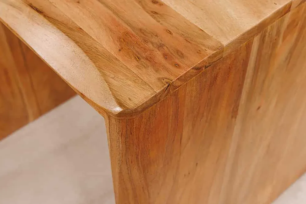 Riess-Ambiente Beistelltische|Couchtische & Truhen > 2er Set Beistelltische MAMMUT 55cm braun massives Akazienholz