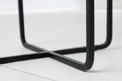 Riess-Ambiente Dekoration|Goldene Möbel > 2er Set Blumentopf UNIT 70/50cm gold schwarz Metall Hammerschlag Design