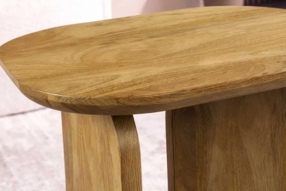 Riess-Ambiente Mehr...|Couchtische > 2er Set Couchtische GATSBY 100cm braun Mangoholz organische Form Beistelltisch
