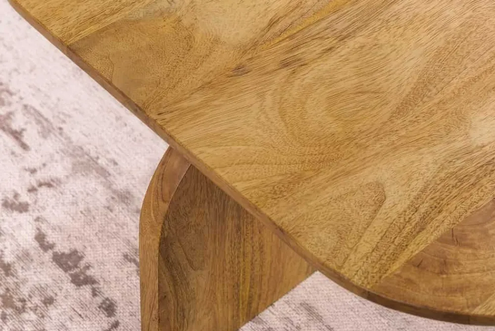 Riess-Ambiente Mehr...|Couchtische > 2er Set Couchtische GATSBY 100cm braun Mangoholz organische Form Beistelltisch