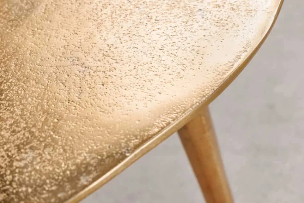 Riess-Ambiente Goldene Möbel|Couchtische & Truhen > 2er Set Couchtisch ELEMENTS 50cm gold Metall Handarbeit