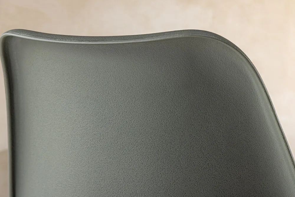 Riess-Ambiente Skandinavisch|Stühle > 2er Set Design Stuhl SCANDINAVIA MEISTERSTÜCK grau Kunstleder natur Metall Eichen-Optik