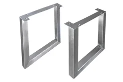 Riess-Ambiente Industrial Loft|Esstische > 2er Set Tischgestell U-FRAME 70cm Edelstahl gebürstet matt Tischbeine Kufe Esstisch