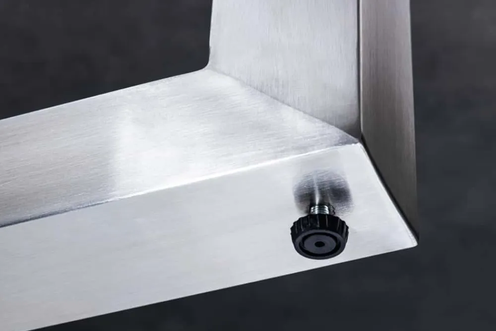 Riess-Ambiente Industrial Loft|Esstische > 2er Set Tischgestell U-FRAME 70cm Edelstahl gebürstet matt Tischbeine Kufe Esstisch